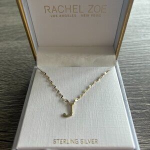 Rachel Zoe "J" Initial Necklace- NEW IN BOX